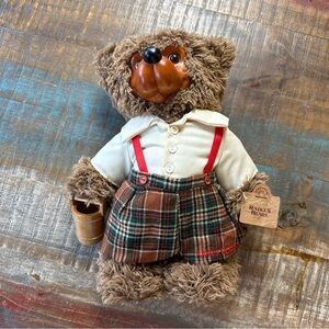 Robert Raikes Bears "Jack" 38611 with Water Pail Signed 1713 / 3000 Original Tag